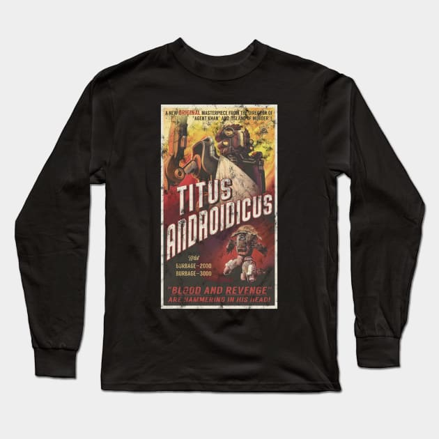 The Outer Worlds Titus Androidicus Poster Long Sleeve T-Shirt by StebopDesigns